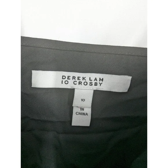 Derek Lam 10 Crosby women 10 Fit n Flare Little Black Dress LBD Cocktail Classic - Picture 3 of 5